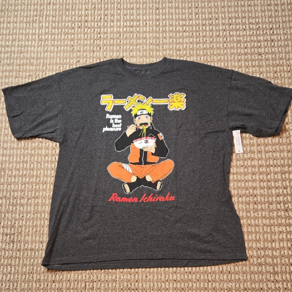 Naruto Shippuden Collection Ramen Ichiraku Anime 2XL 50 / 52 Plus Size Shirt Top